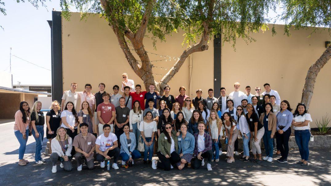 employees posing for a group shot